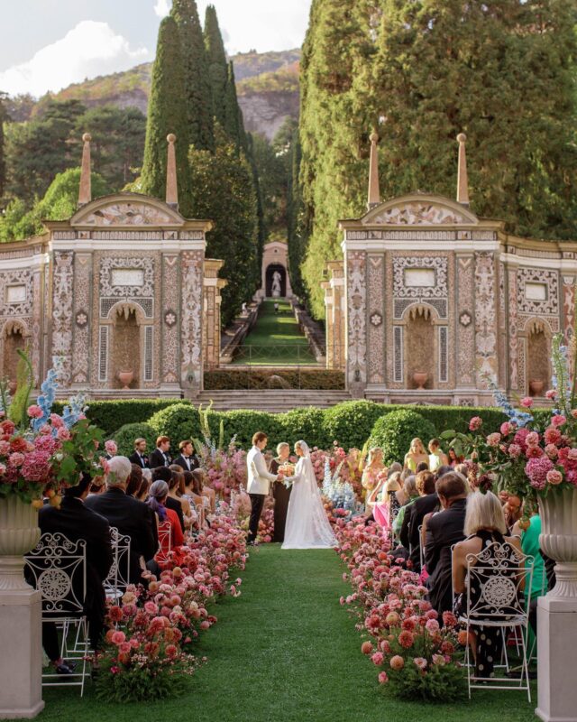 In a field of dahlias in the iconic Mosaic Garden of Villa D’este Elaina and Wyatt said I do. 

Photography: @kilpat 
Planning and design: @lakecomoweddings 
Florals: @tulipinadesign 
Location: @villadestelakecomo 
Entertainment: @elanartists 
@elainafagan @elainafagandesign 

#TheLakeComoWeddingPlanner #LakeComo #LakeComoWedding #LakeComoWeddingPlanner #VilladEste #Wedding #WeddingDesign #FloralDesign #WeddingCeremony #WeddingInspiration #DestinationWedding  #LakeComoWeddings #LagodiComo