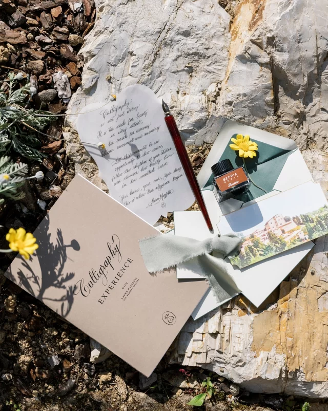 Another gorgeous day in Tuscany with @engagesummits at the stunning @castelfalfi. With so many thoughtfully curated small group experiences on offer, today it was calligraphy for Taimar and Pilates for Rachel! 

#Engage25 #TheLakeComoWeddingPlanner #WeddingPlanning #RachelBirthistle #Tuscany
