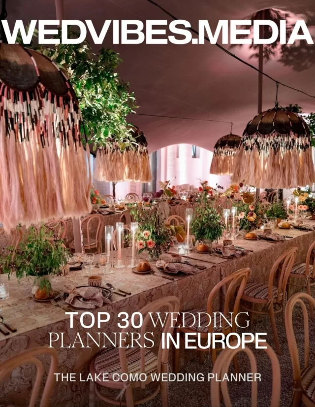 Thank you, @wed_vibes, for naming us one of the “Top 30 Wedding Planners in Europe.” Honored to be in such talented company.